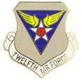 thumbnail image 1 of U.S. AIR FORCE, 12th Air Force SHIELD - Original Artwork, Expertly Designed PIN - 1", 1 of 1