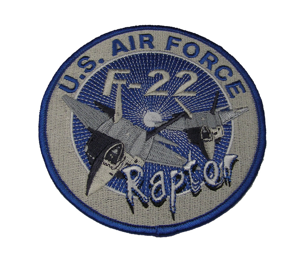 U.S. AIR FORCE F-22 RAPTOR ROUND PATCH - Color - Veteran Owned Business ...