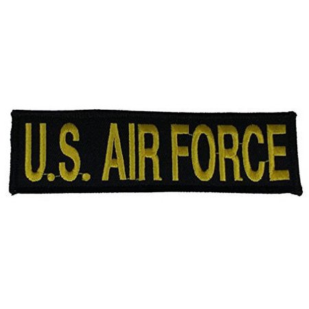 U.S. AIR FORCE NAME TAPE STYLE Patch - Black/Gold - Veteran Owned Business.