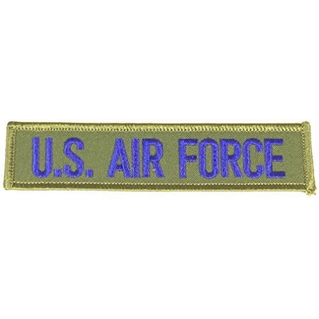 U.S. AIR FORCE NAME TAPE STYLE Patch - Blue/OD Green - Veteran Owned Business.