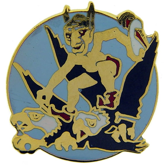 U.S. AIR FORCE, USAF 039TH FIGHTER - Original Artwork, Expertly Designed PIN - 1"