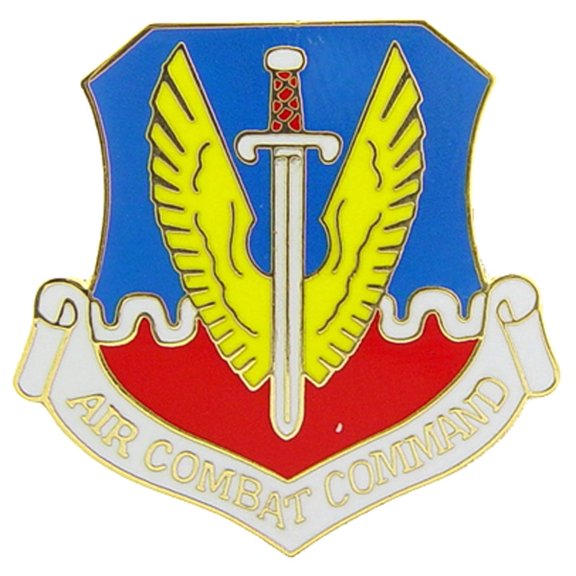 U.S. AIR FORCE, USAF AIR COMBAT Command - Original Artwork, Expertly Designed PIN - 1"