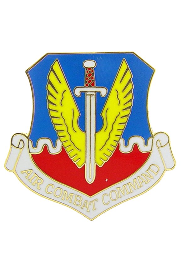 U.S. AIR FORCE, USAF AIR COMBAT Command - Original Artwork, Expertly Designed PIN - 1"