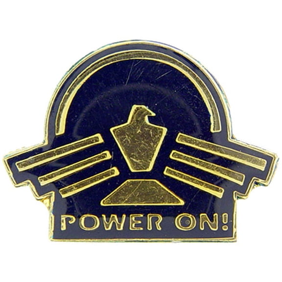 U.S. AIR FORCE, USAF POWER ON - Original Artwork, Expertly Designed PIN - 1"