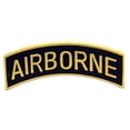 thumbnail image 1 of U.S. ARMY, ARMY AIRBORNE TAB - Original Artwork, Expertly Designed PIN Gold & Black - 1.0625", 1 of 1