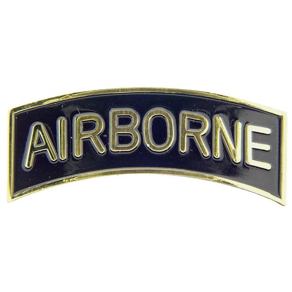U.S. ARMY, ARMY AIRBORNE TAB - Original Artwork, Expertly Designed PIN Gold Black - 2.5"
