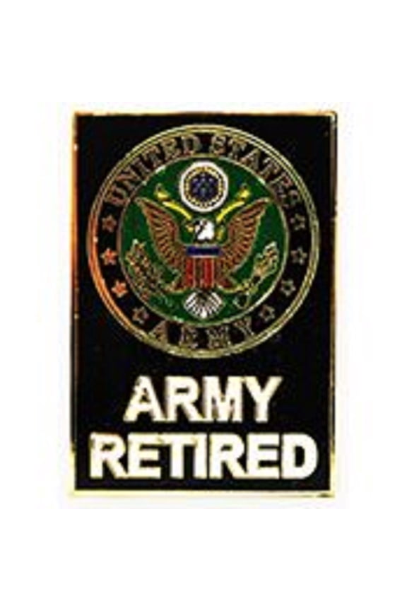 U.S. ARMY, ARMY RETIRED SYMBOL - Original Artwork, Expertly Designed PIN - 1.5"