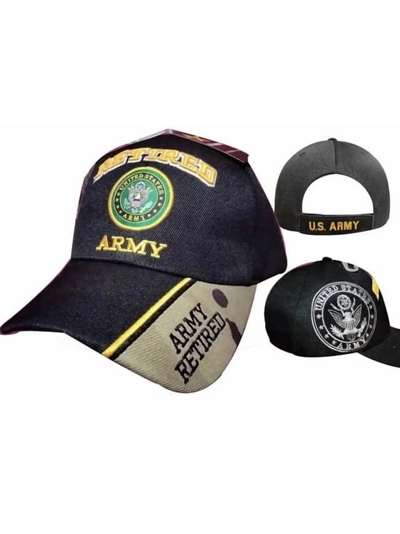U.S. ARMY RETIRED EMBLEM OCP BLACK DIGITAL CAMO EMBROIDERED HAT CAP (LICENSED)
