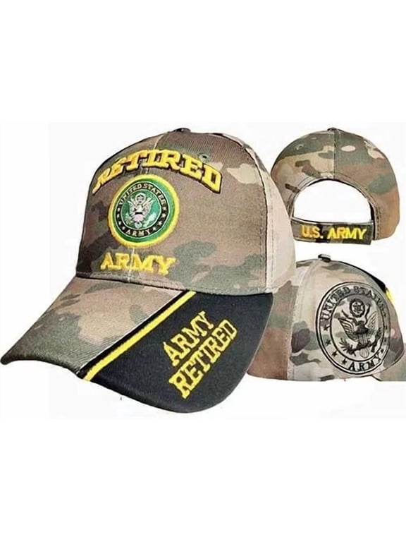 U.S. ARMY RETIRED EMBLEM OCP NEW DIGITAL CAMO EMBROIDERED HAT CAP (LICENSED)