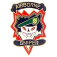 thumbnail image 1 of U.S. ARMY, SPECIAL AIRBORNE SNIPER - Original Artwork, Expertly Designed PIN - 1", 1 of 1