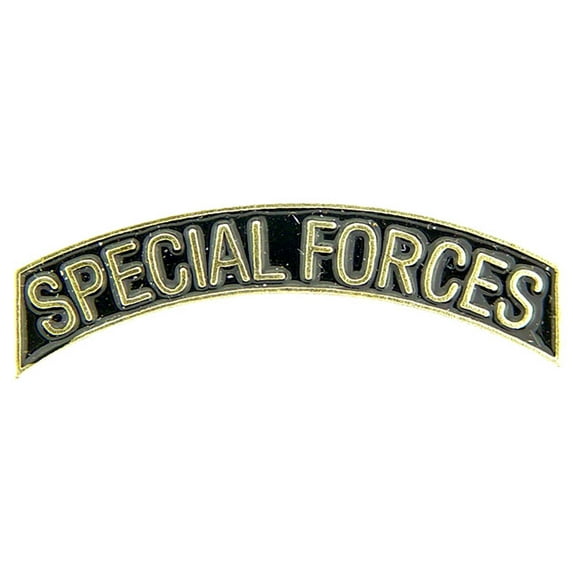 U.S. ARMY, SPECIAL FORCES TAB - Original Artwork, Expertly Designed PIN Gold & Black - 1.3125"