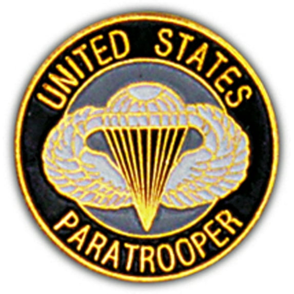 U.S. ARMY, United States PARATROOPER LOGO - Original Artwork, Expertly Designed PIN - 1"