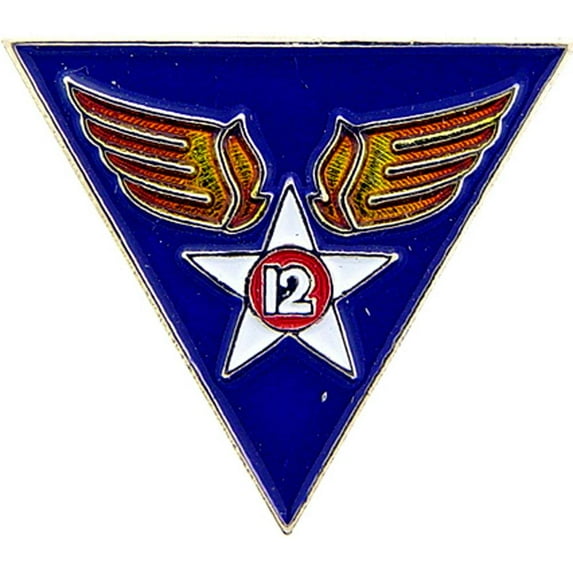 Eagle Emblems P14697 Pin - USAF, 12th - 1 in.