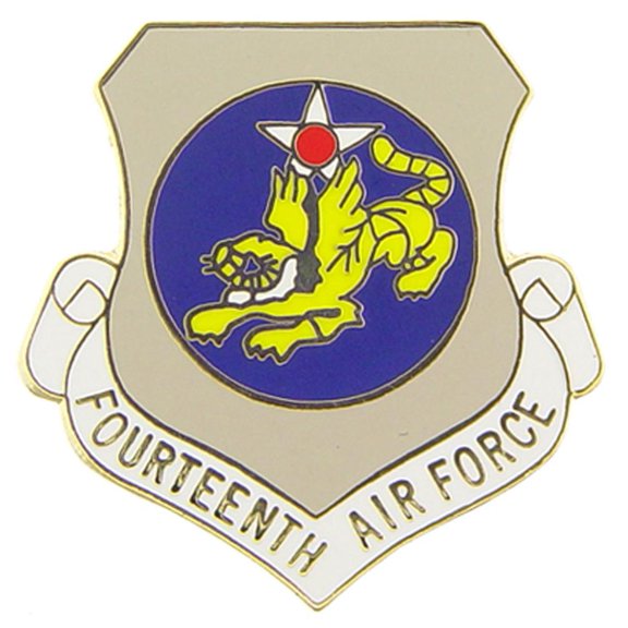 Eagle Emblems P15961 Pin - USAF, 14th, Shield - 1 in.