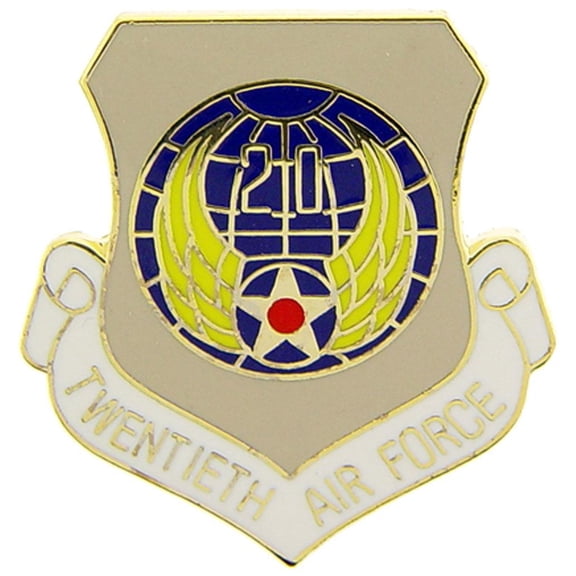 Eagle Emblems P15967 Pin - USAF, 20th, Shield - 1 in.