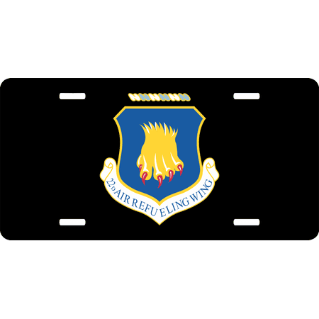 U.S. Air Force 22nd Air Refueling Wing License Plate