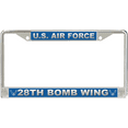 thumbnail image 1 of U.S. Air Force 28th Bomb Wing License Plate Frame, 1 of 1