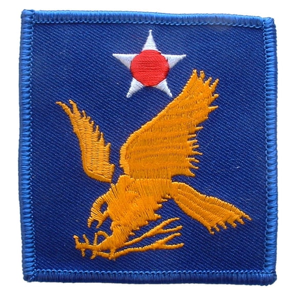 U.S. Air Force 2nd Air Force Patch Yellow & Blue 3"