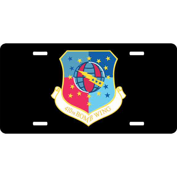 U.S. Air Force 410th Bomb Wing License Plate