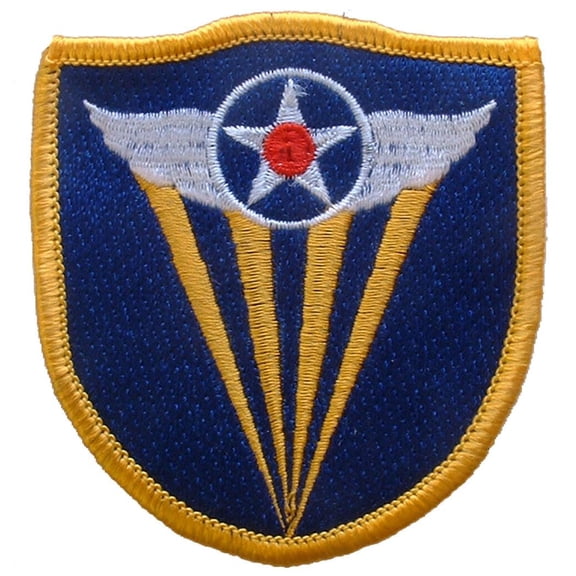 U.S. Air Force 4th Air Force Patch Blue & Yellow 3"