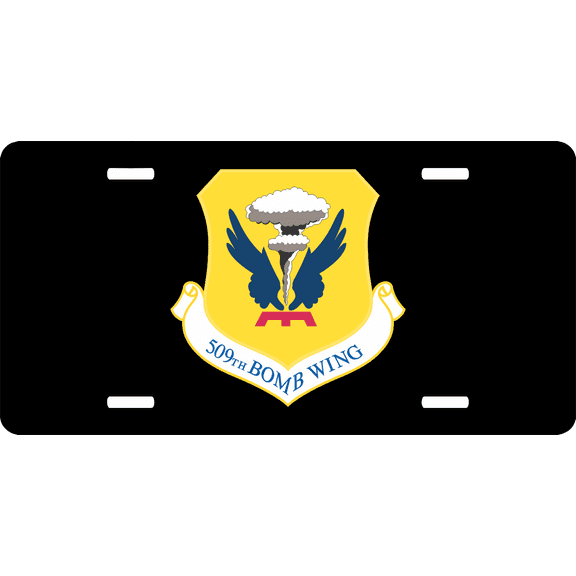 U.S. Air Force 509th Bomb Wing License Plate