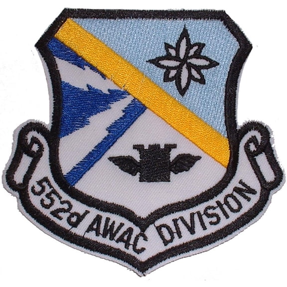 U.S. Air Force 552nd AWAC Division Patch 3 1/2"