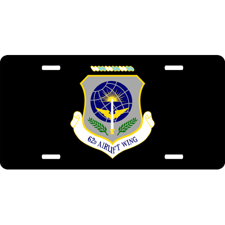 U.S. Air Force 62nd Logistics Group License Plate