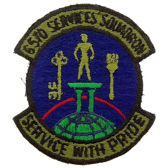 U.S. Air Force 6570th Services Squadron Patch Green