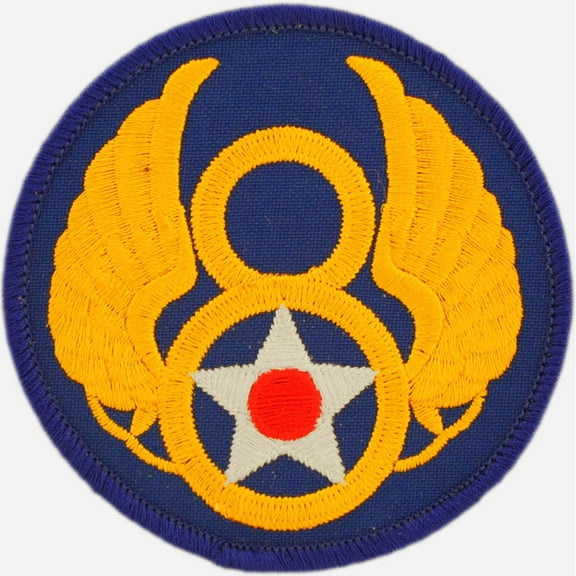 U.S. Air Force 8th Air Force Patch Blue & Yellow 3"