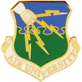 thumbnail image 1 of U.S. Air Force "Air University" Scripted Pin - Officially Licensed Originals, Enamel Lapel Pin - 1", 1 of 1