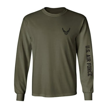 U.S. Air Force White Sleeve Print Adult Long Sleeve T-shirt - Walmart.com