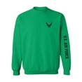 thumbnail image 1 of U.S. Air Force Black Sleeve Print Crewneck Sweatshirt, 1 of 3