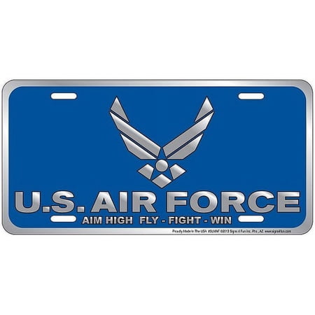 U.S. Air Force Blue License Plate