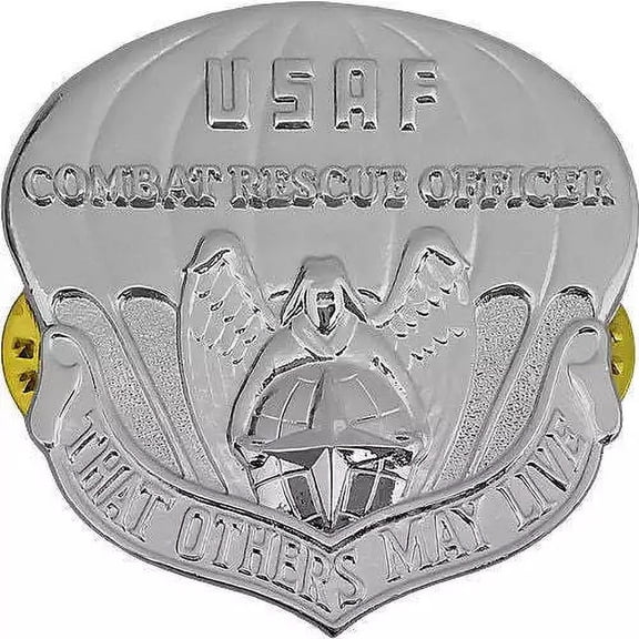 U.S. Air Force Combat Rescue Officer Badge Genuine Mirror Finish Military Issue