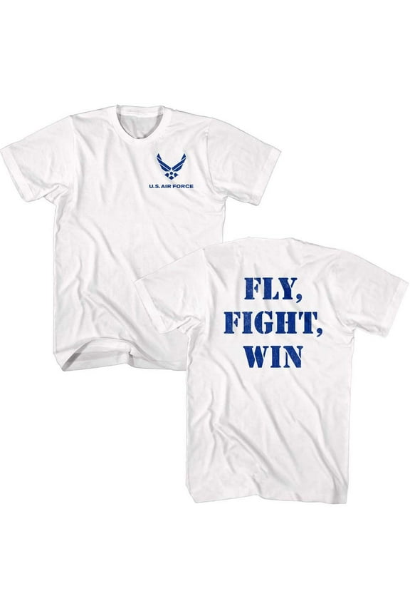 U.S. Air Force Fly Fight Win White Adult T-Shirt