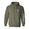 thumbnail image 1 of U.S. Air Force Grey Sleeve Print Adult Hooded Sweatshirt, 1 of 3