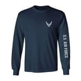 thumbnail image 1 of U.S. Air Force Grey Sleeve Print Adult Long Sleeve T-shirt, 1 of 3