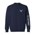 thumbnail image 1 of U.S. Air Force Grey Sleeve Print Crewneck Sweatshirt, 1 of 3