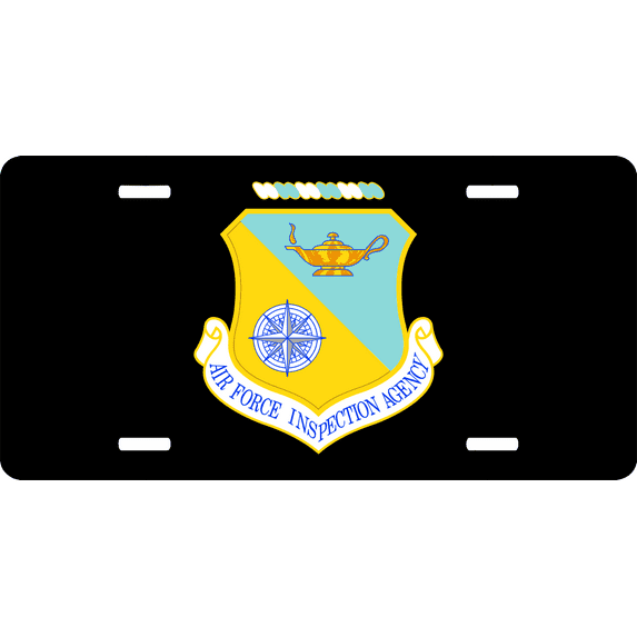 U.S. Air Force Inspection Agency License Plate