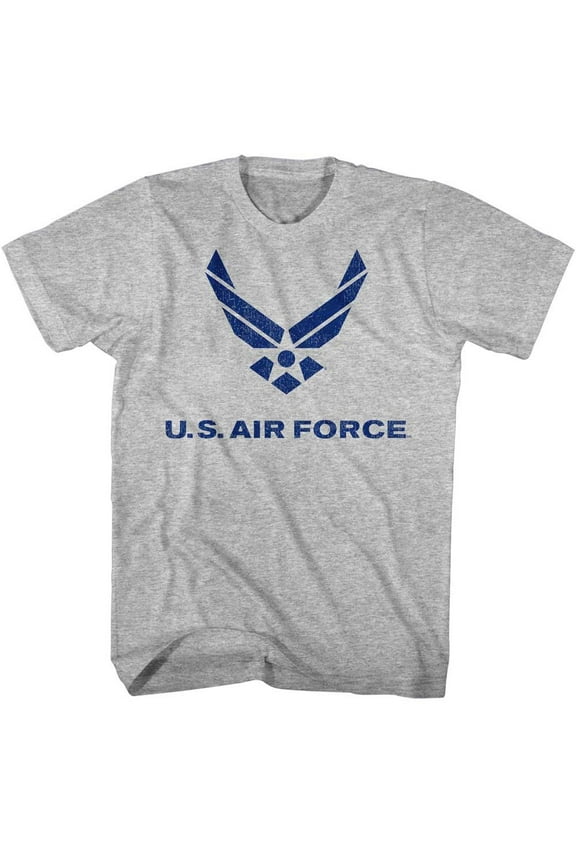 U.S. Air Force Logo Gray Heather Adult T-Shirt