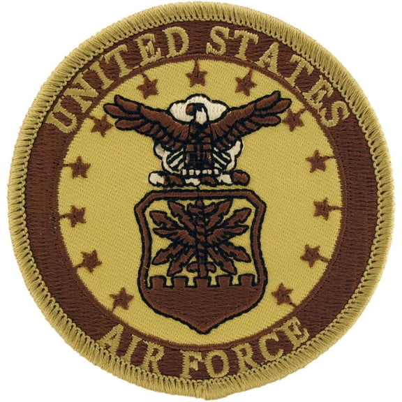 U.S. Air Force Logo Patch Brown 3"