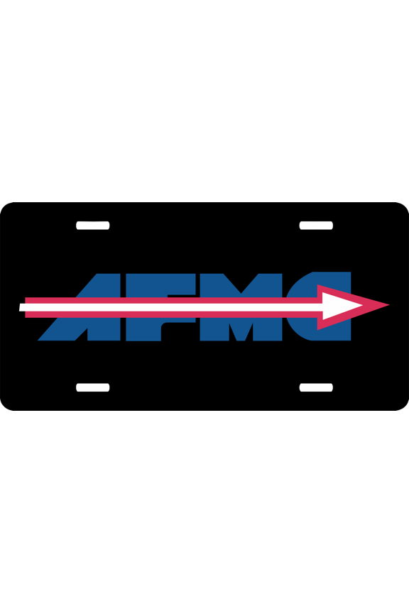U.S. Air Force Material Command Logo License Plate