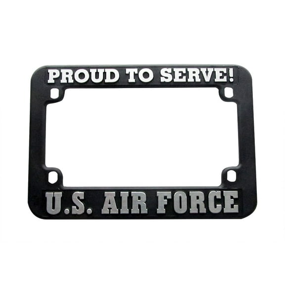 Eagle Emblems LP0808 Heavy Plastic License Plate Frame, USAF - 5 x 7.25 in.