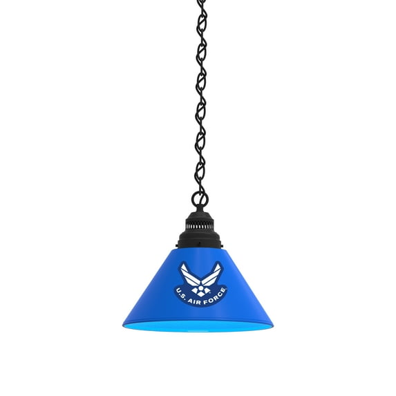 United States Air Force Pendant Light with Black Fixture