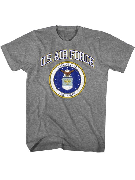 U.S. Air Force Seal Graphite Heather Adult T-Shirt