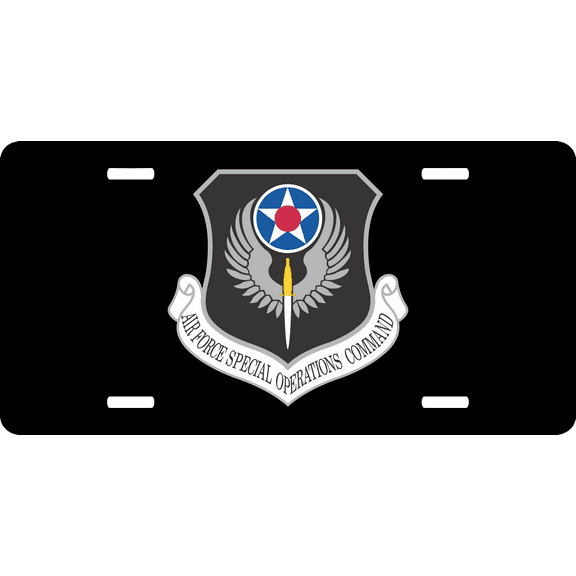 U.S. Air Force Special Operations Command License Plate