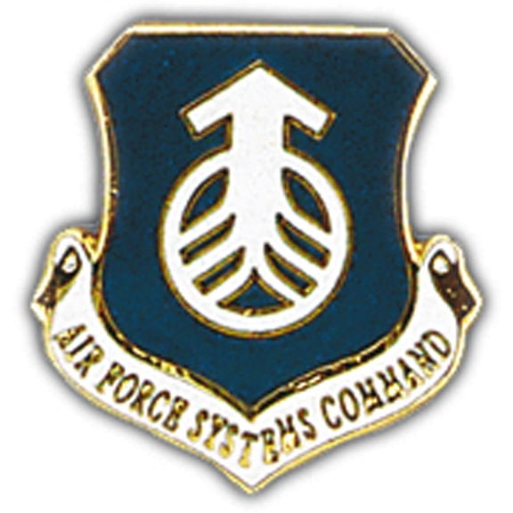 Eagle Emblems P15729 Pin - USAF, Systems Command - 1 in.