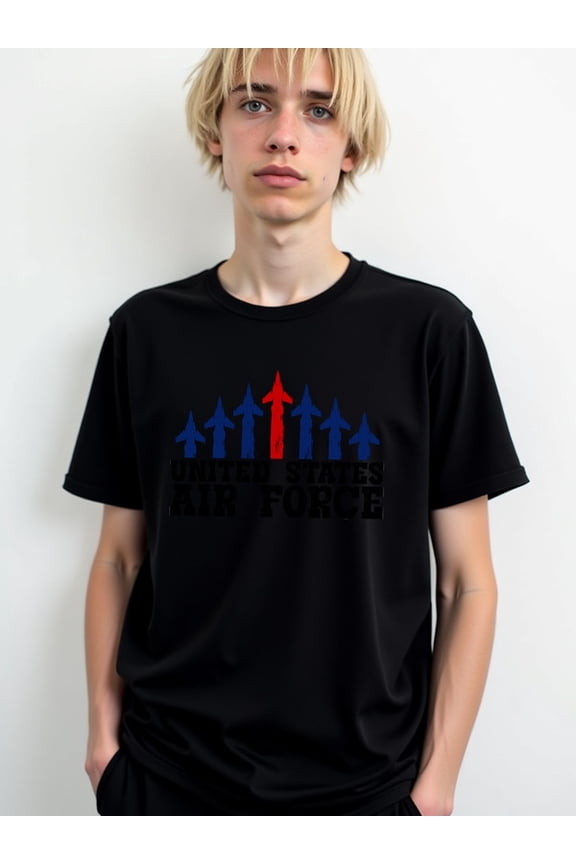 U.S. Air Force T-Shirt for men t shirts black casual funny t shirts For summer Fall Daily and weekend wear Classic Unisex Shirt Printed tshirts