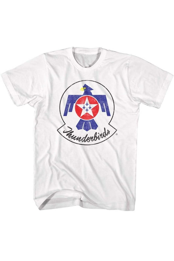 U.S. Air Force Thunderbird Color White Adult T-Shirt
