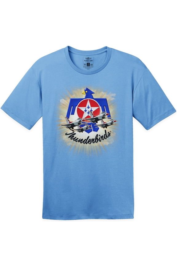 U.S. Air Force Thunderbirds in Flight Officially Licensed Aeroplane Apparel Co. T-Shirt